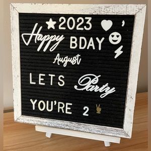 Letter board - decor